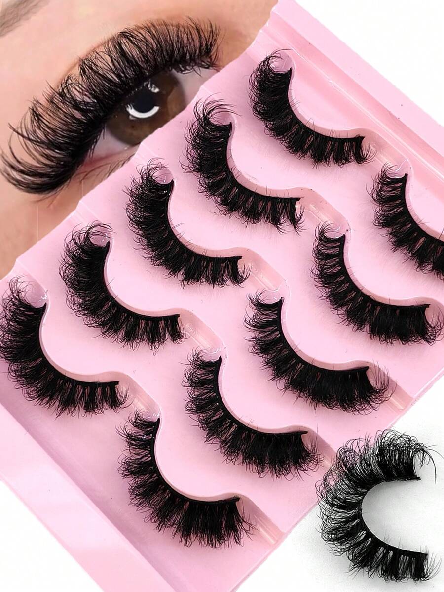 8D Volume Mink Lashes, Wispy & Dramatic