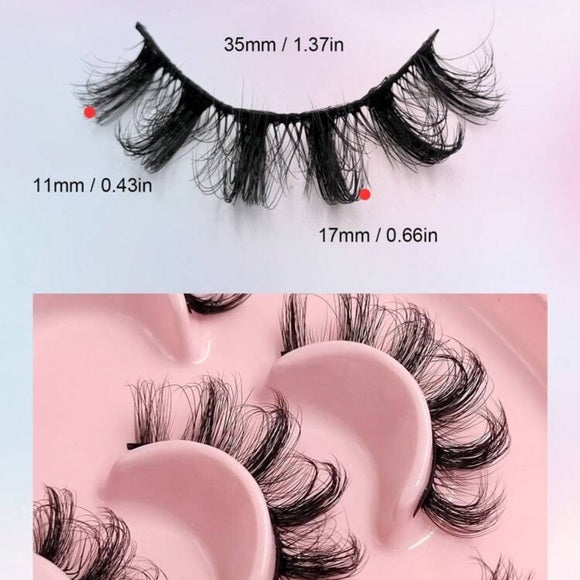 7 Pairs 3D Curl Faux Mink Lashes