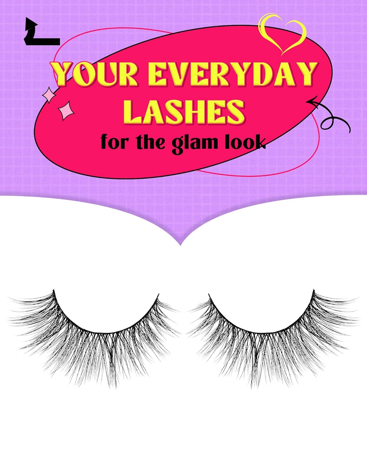 7 Pairs Natural Wispy Fluffy Lashes D6