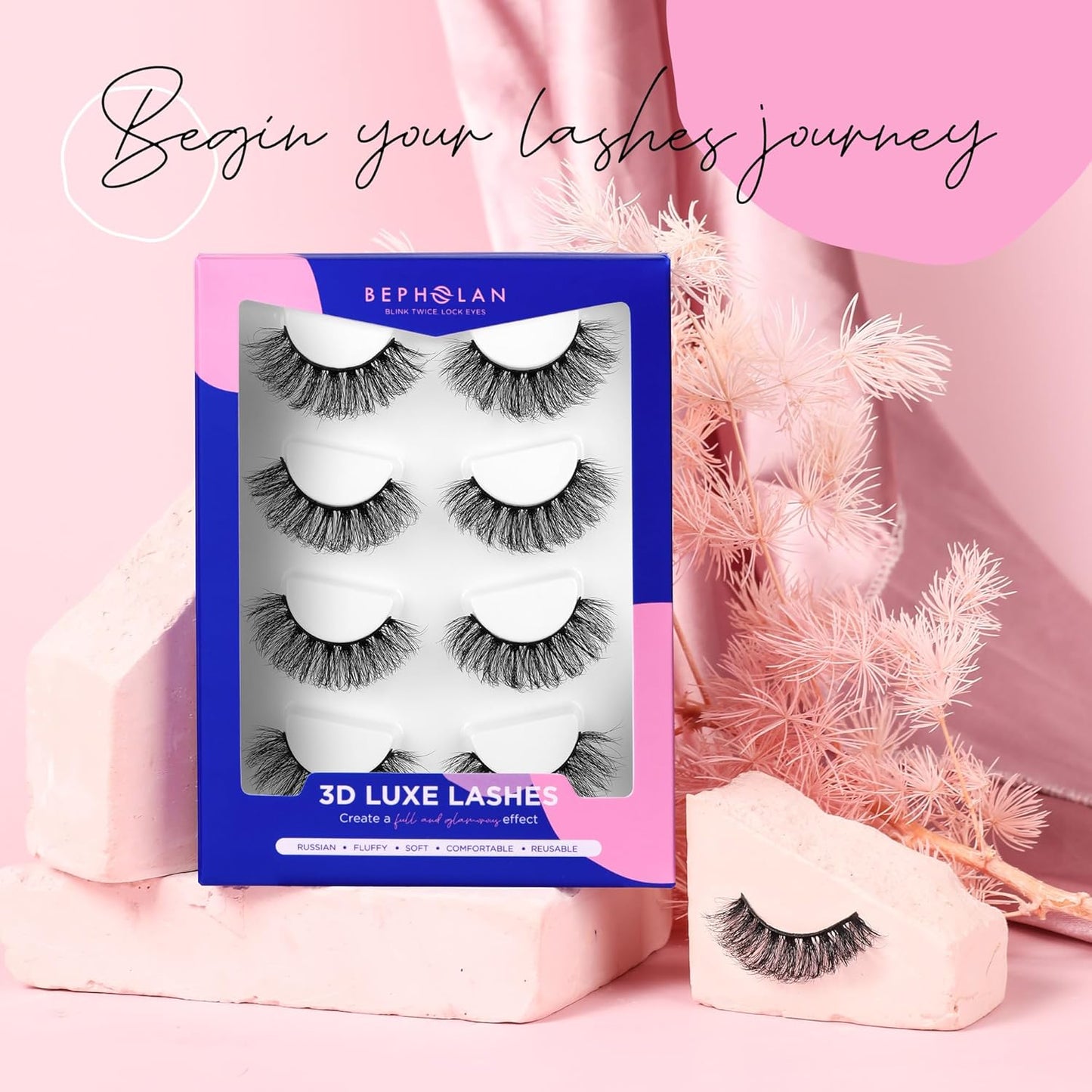 Russian D Curl Cat Eye Mink Lashes